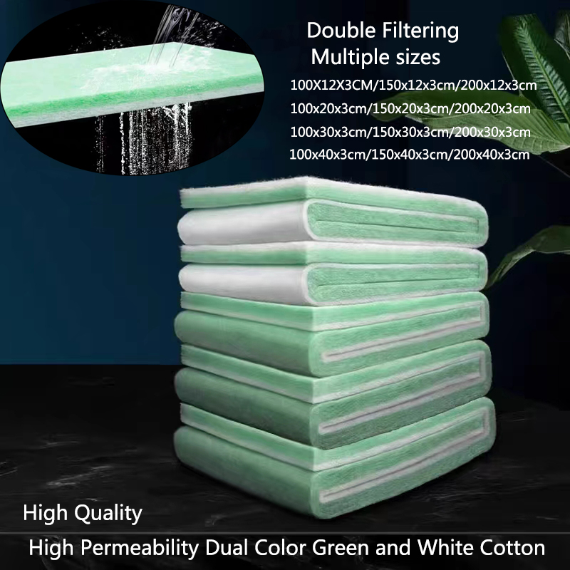 Aquarium Fish Green - Biochemical Green White Aquarium Cotton Sponge