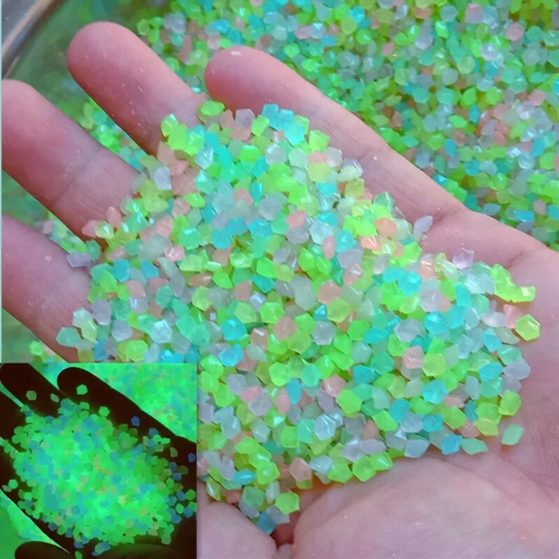 Aquarium Fish Breeding - 1000pcs 3-5mm Luminous Sand Glow In