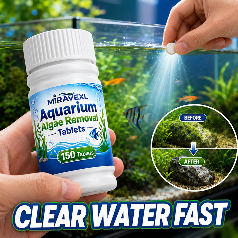 Aquarium Fish Green - MIRAVEXL 150 Aquarium Algae Removal Tablets,