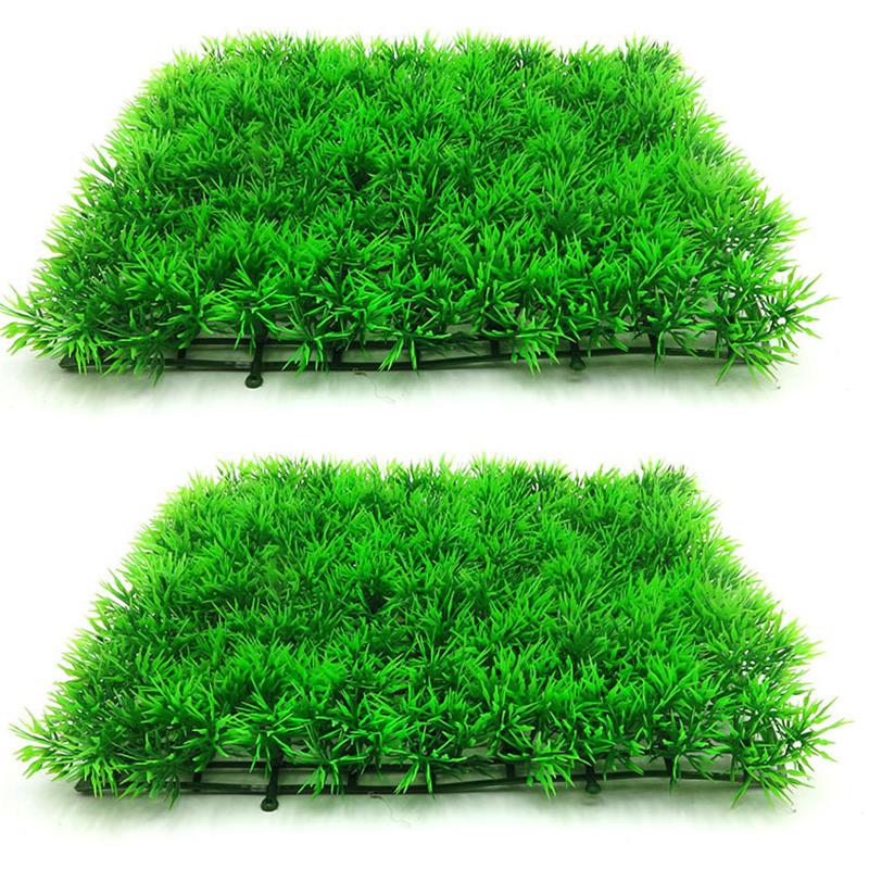 Artificial Green Grass Plant L - Aquarium Fish Green recension och pris