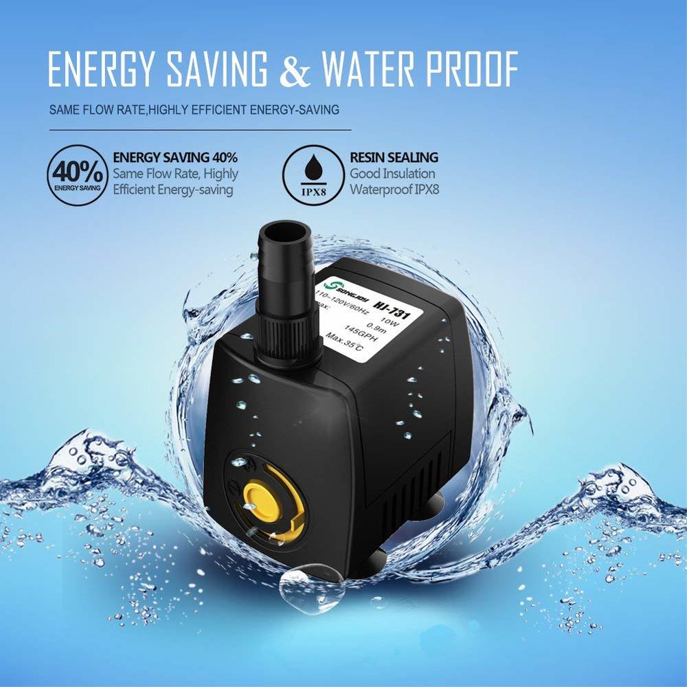 220V 300-800L/h Submersible Wa - Aquarium Fish Rate recension och pris