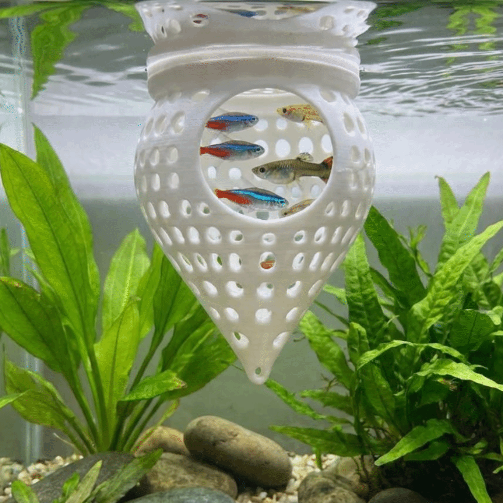 3D Printed Floating Fish Hammo - Aquarium Fish Food recension och pris