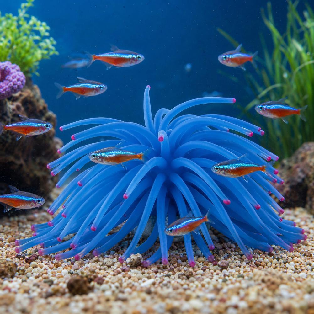 Fish Tank Ornament Silicone Se - Aquarium Fish Accessories recension och pris