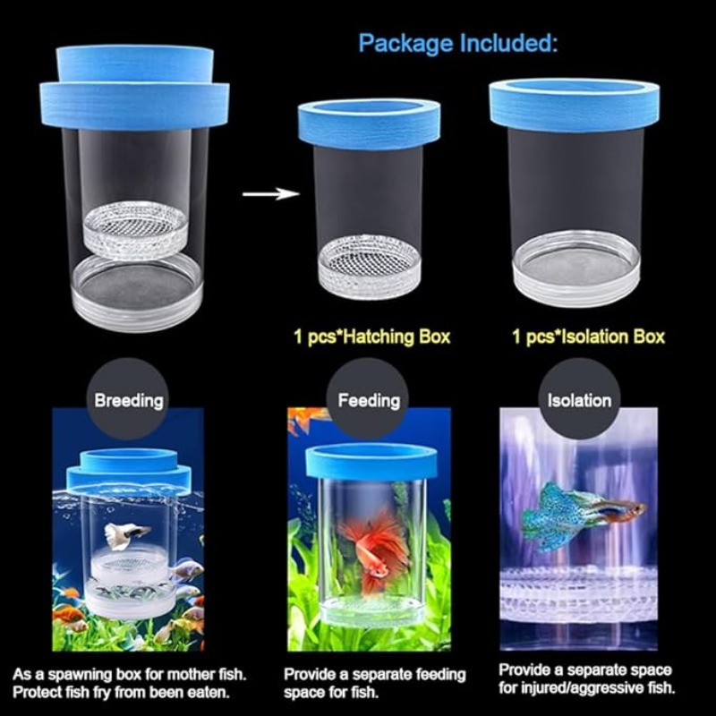 Floating Fish Breeding Isolati - Aquarium Fish Accessories recension och pris