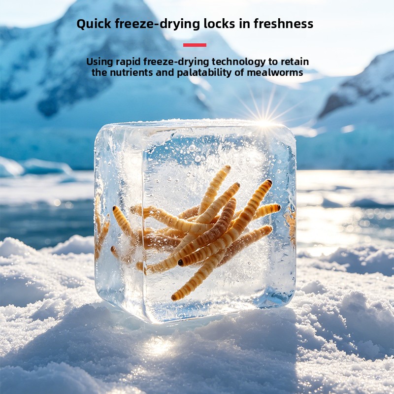 VOONLINE Freeze Dried Mealworm - Aquarium Fish Food recension och pris