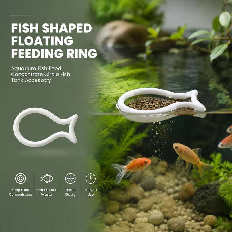 Fish Shaped Floating Feeding R - Aquarium Fish Food recension och pris