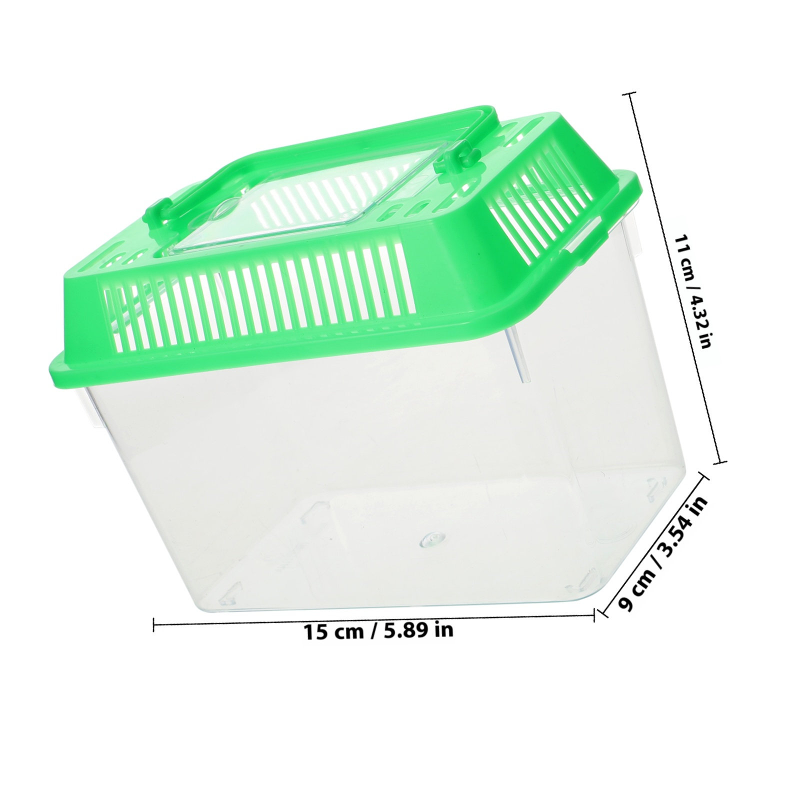 Plastic Handheld Mini Fish Tan - Aquarium Fish Green recension och pris