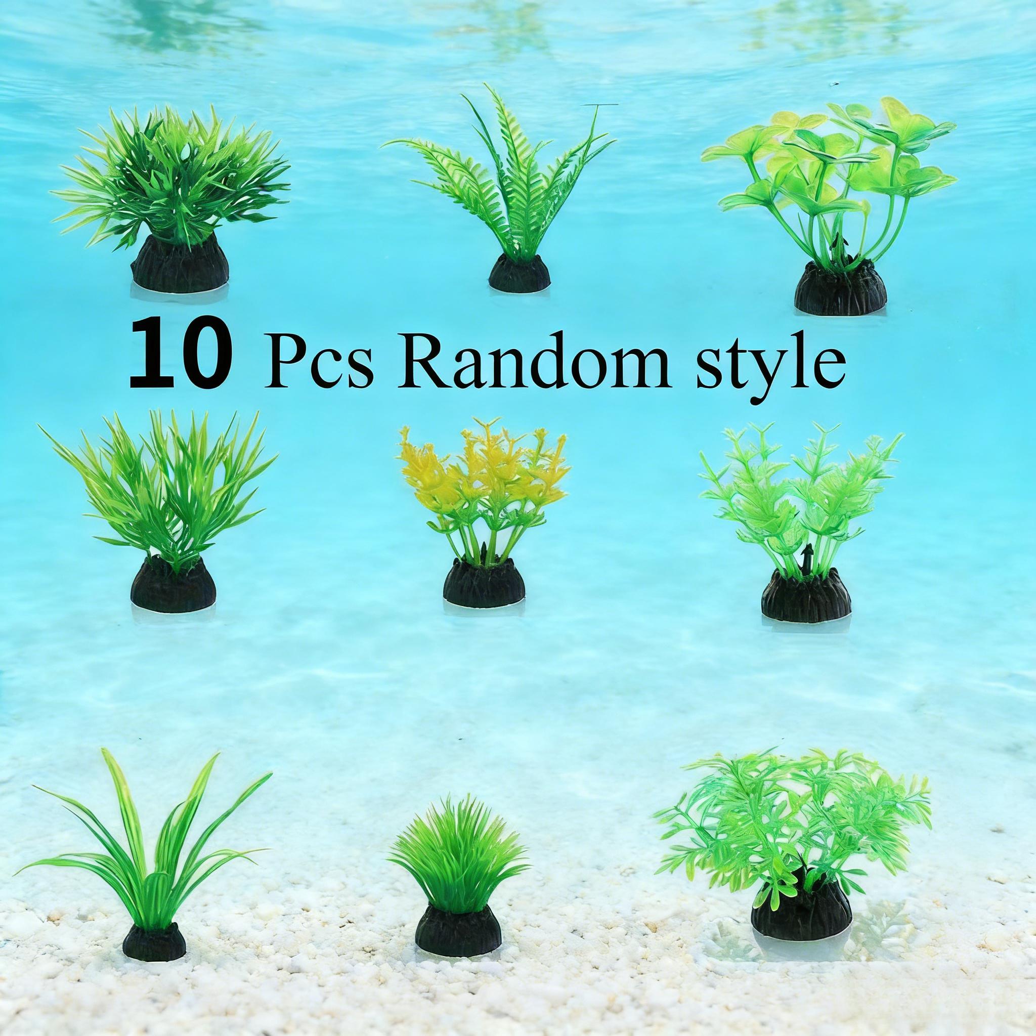 10Pcs Green Artificial Aquariu - Aquarium Fish Green recension och pris