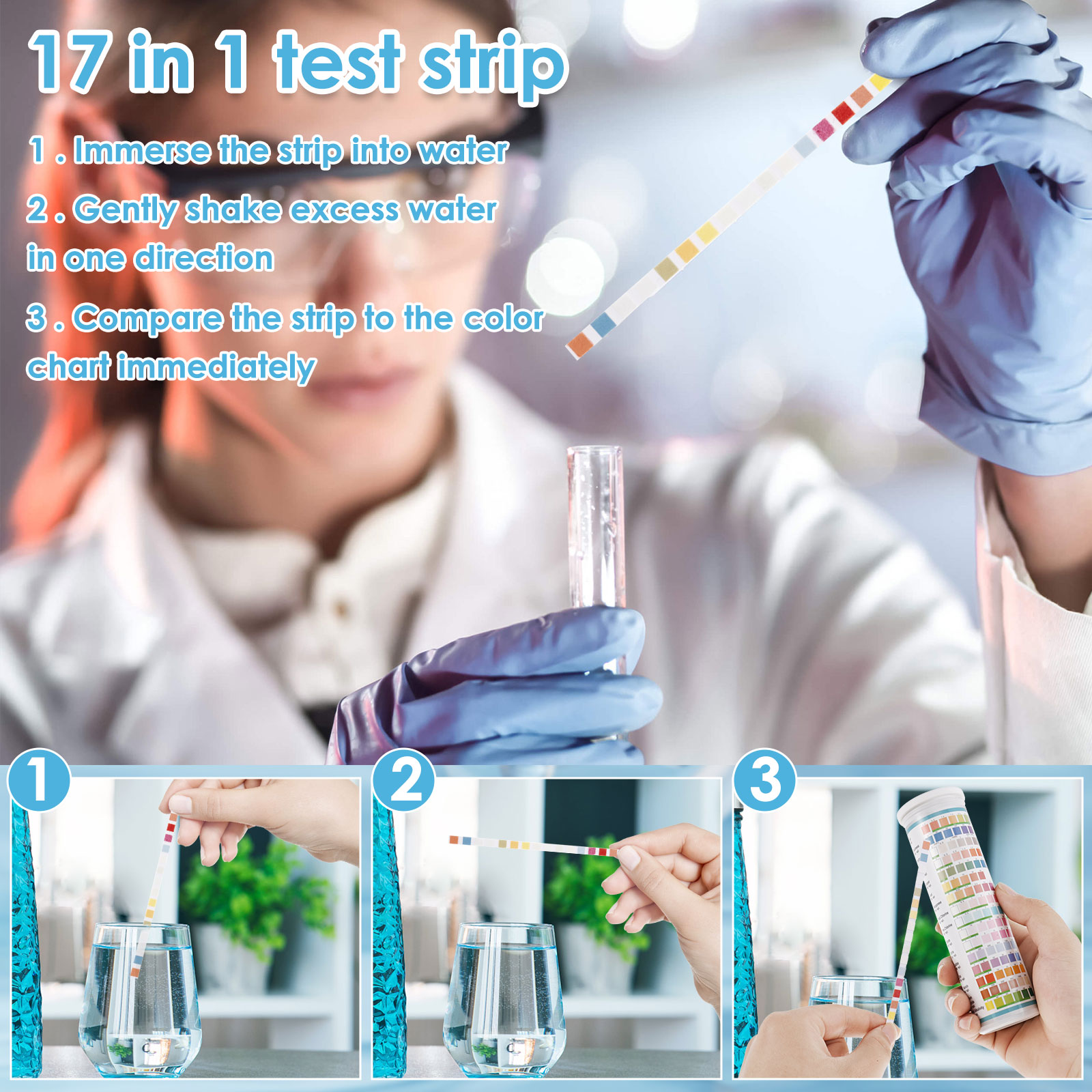 5-17 in 1 Aquarium Test Strips - Aquarium Fish Breeding recension och pris