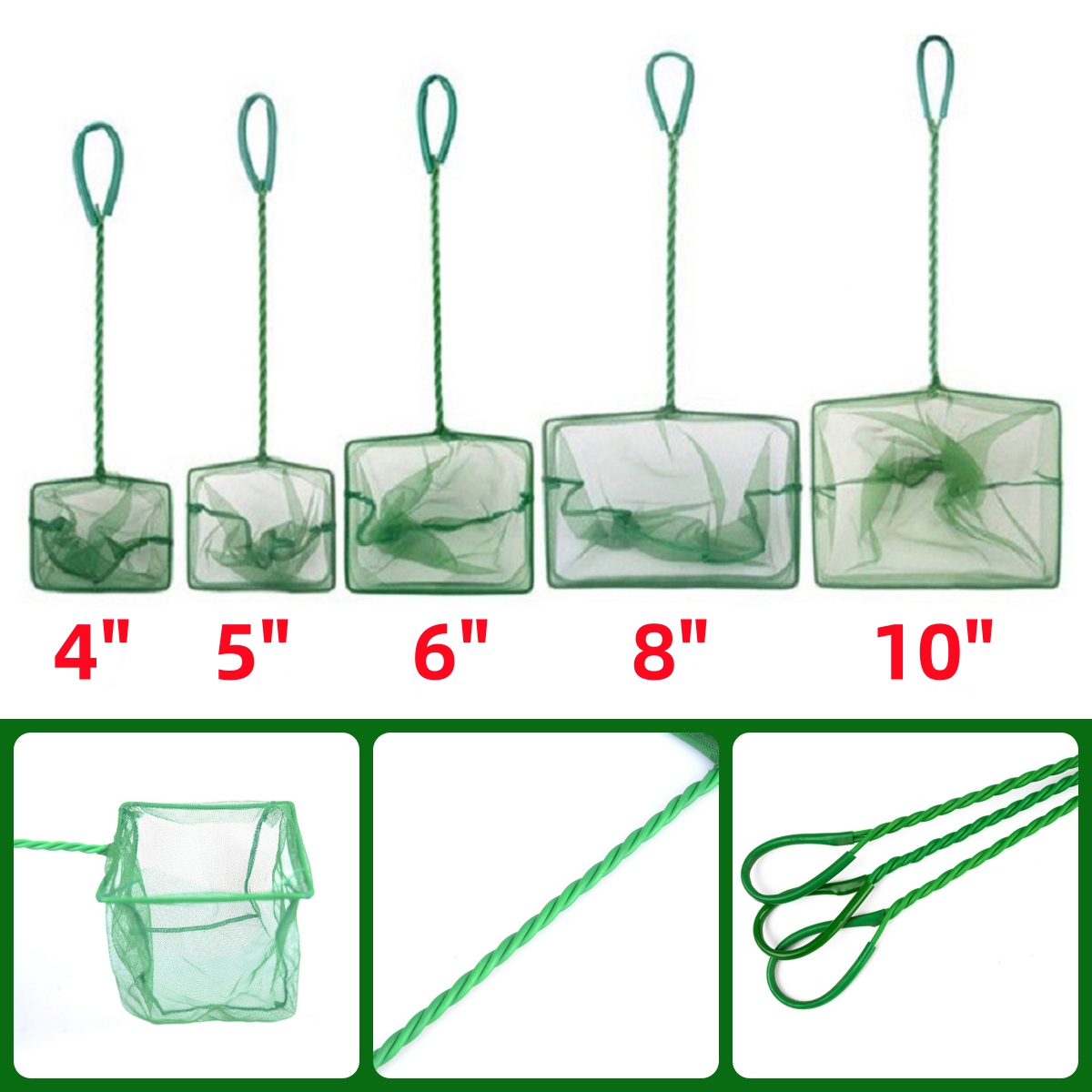 3~10 Inch Portable Nylon Green - Aquarium Fish Trap recension och pris