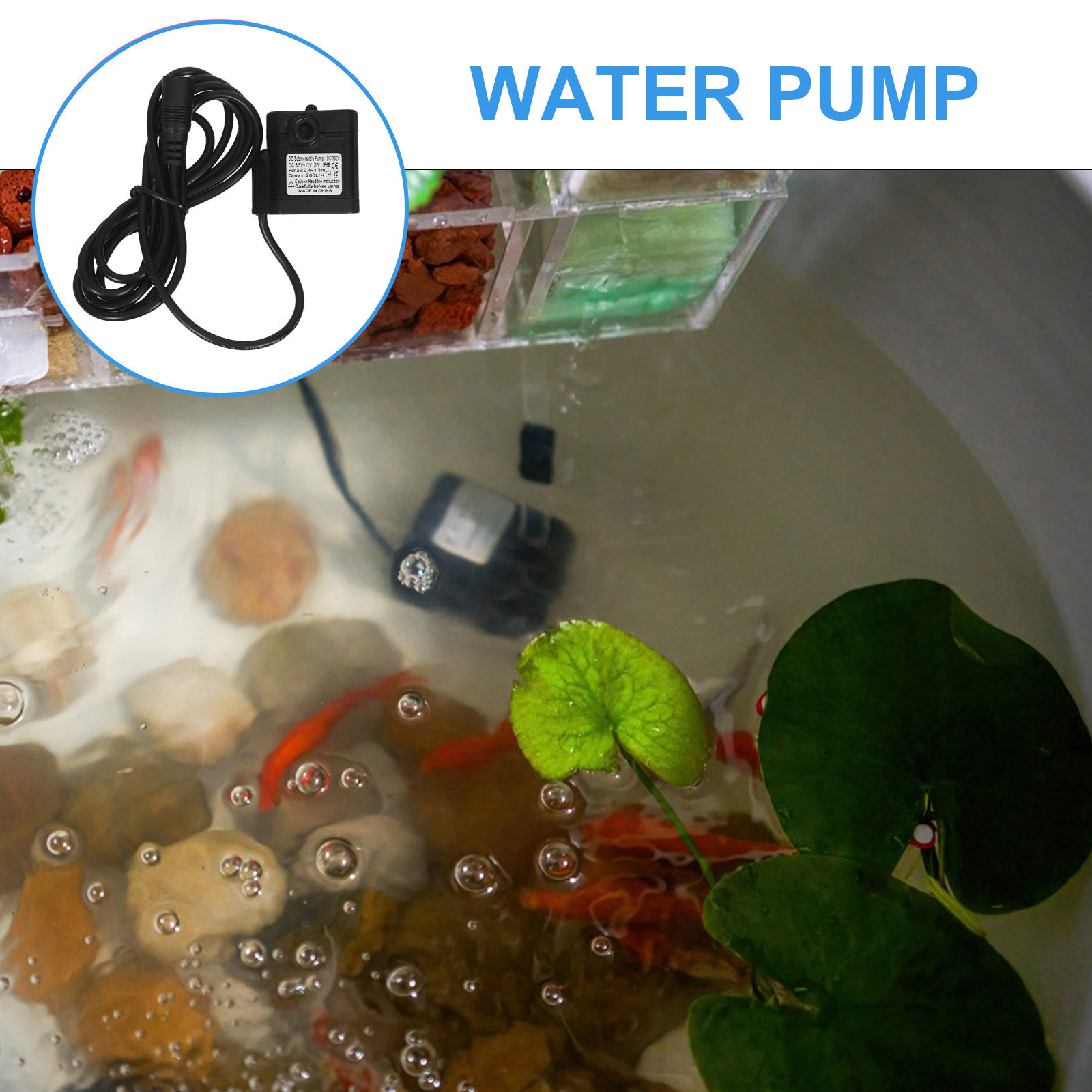 Dc-1020 Dc 12V 3W Mini Adjusta - Aquarium Fish Rate recension och pris