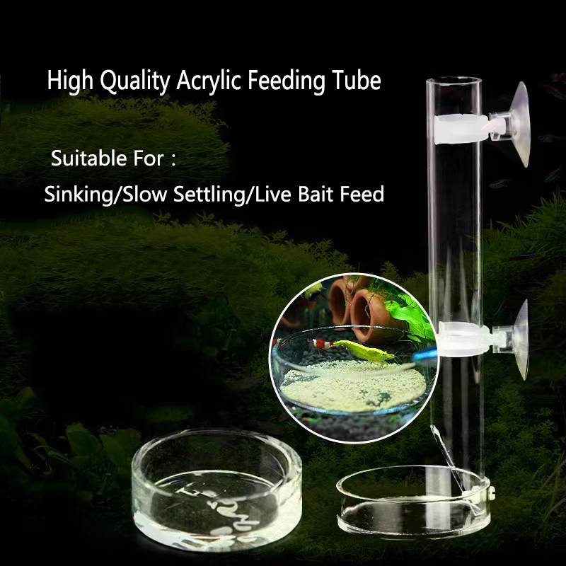 1Pcs Acrylic Aquarium Feeder T - Aquarium Fish Food recension och pris