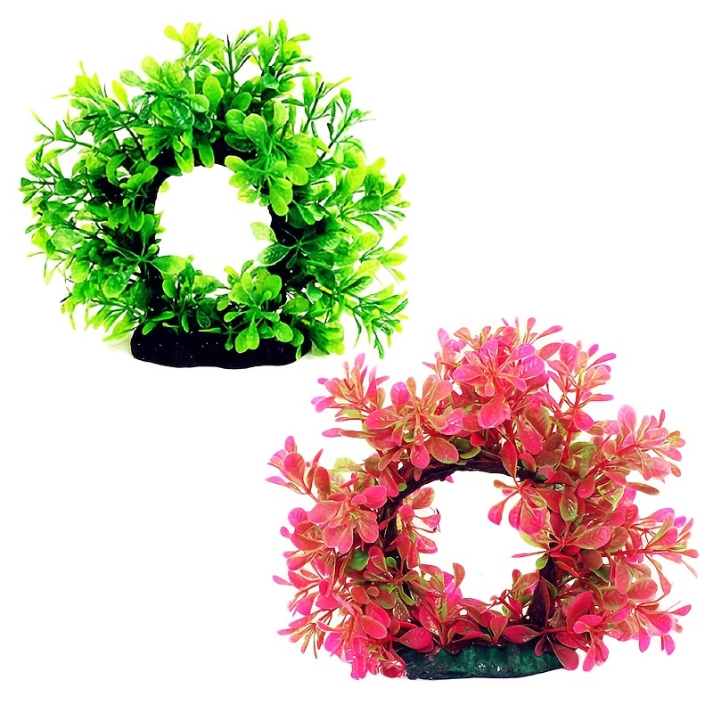 Underwater Wreath Artificial U - Aquarium Fish Green recension och pris